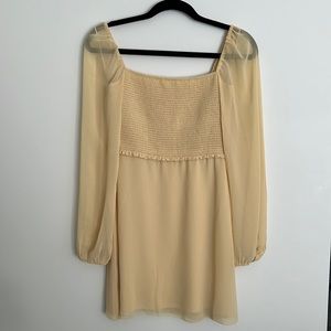Yellow Aritzia Wilfred Villa Dress in Wheat size 4